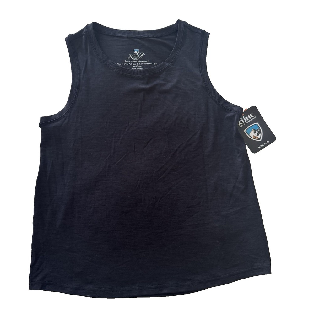 NWT KUHL Inspira Muscle Tank Black Women's XS UPF 50+